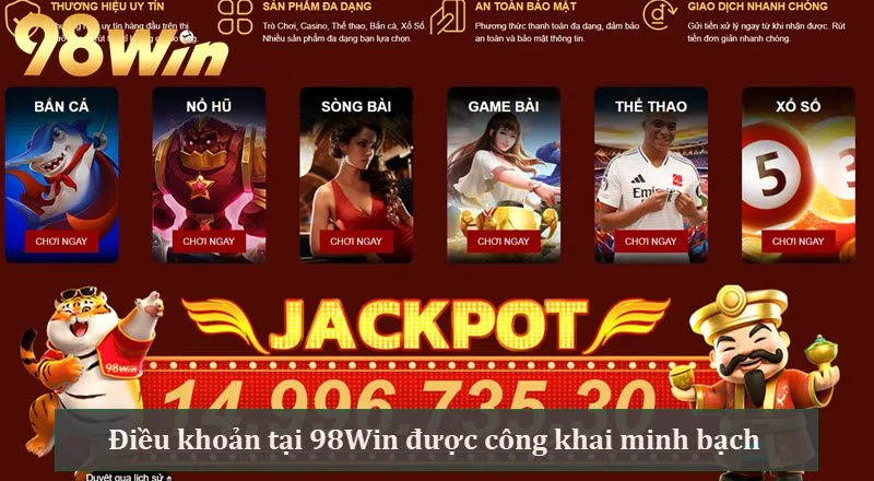 Điều khoản nhà cái 98Win mới nhất