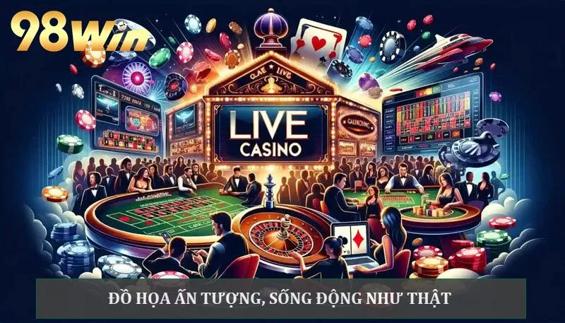 Đồ họa ấn tượng, sống động như casino thật