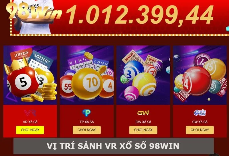 Vị trí sảnh VR Xổ số tại nhà cái 98Win