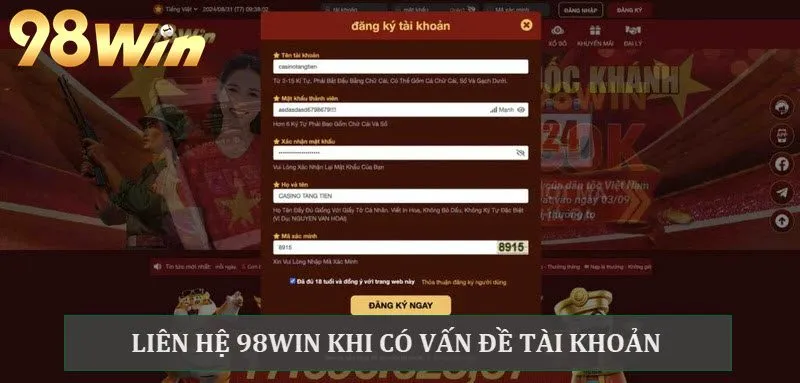 Thắc mắc về tài khoản 98Win có thể gọi CSKH